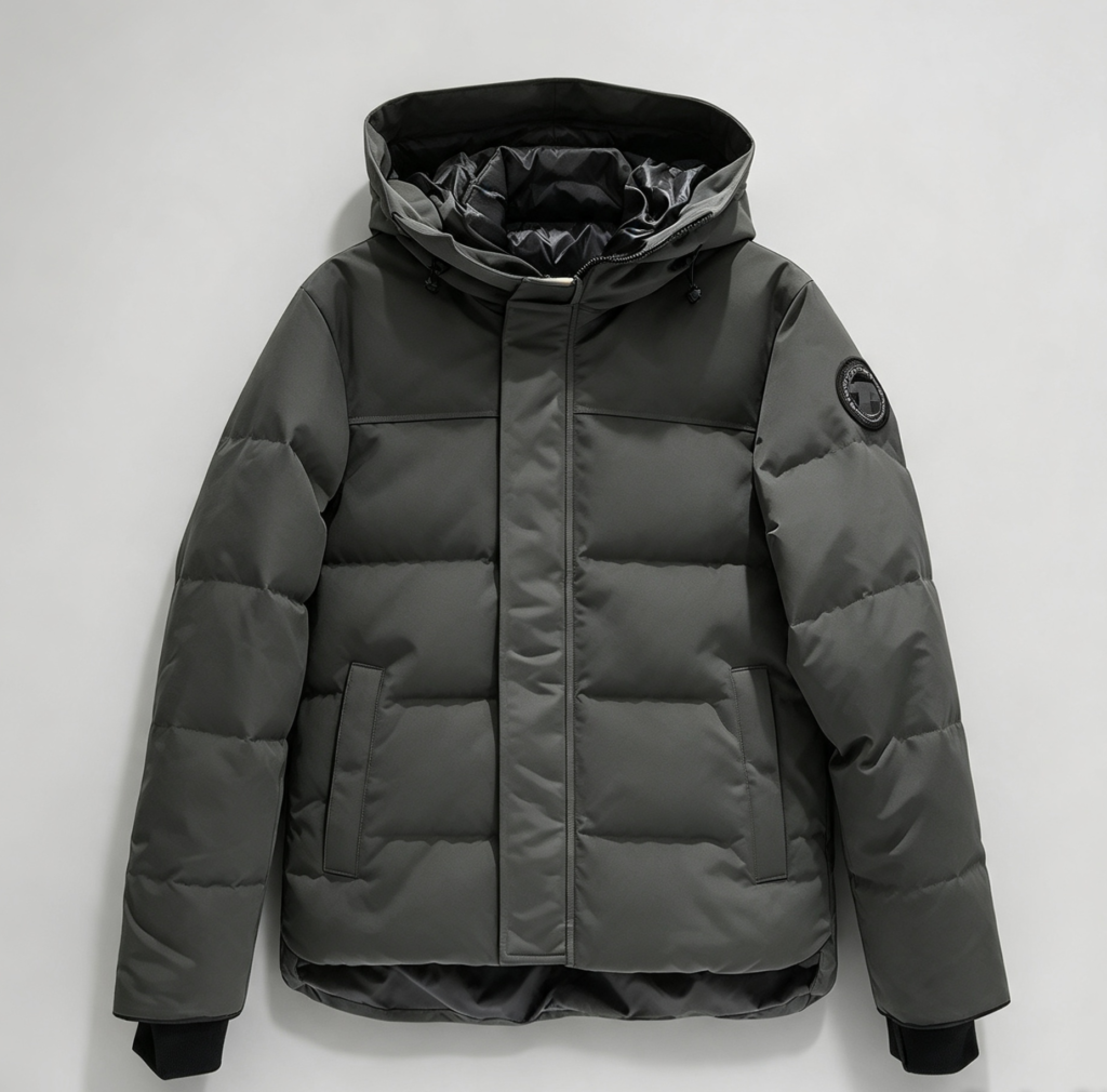 Grey CG coat Black badge